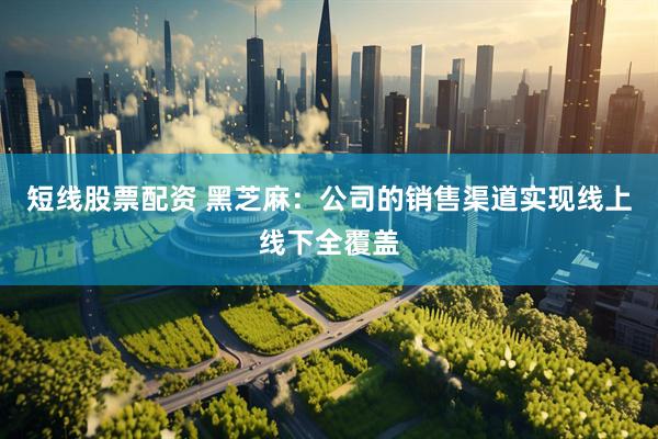 短线股票配资 黑芝麻：公司的销售渠道实现线上线下全覆盖